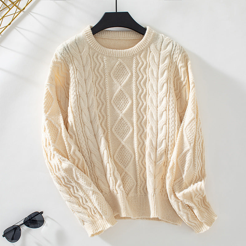 Pull-over épais pour femme en maille torsadée structurée Berg-Feldt