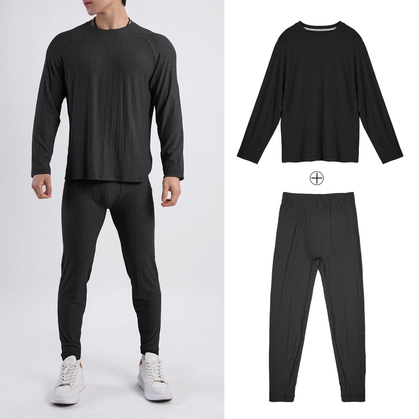 Ensemble thermique pour homme avec isolation thermique innovante et propriétés d'évacuation de l'humidité Berg-Feldt