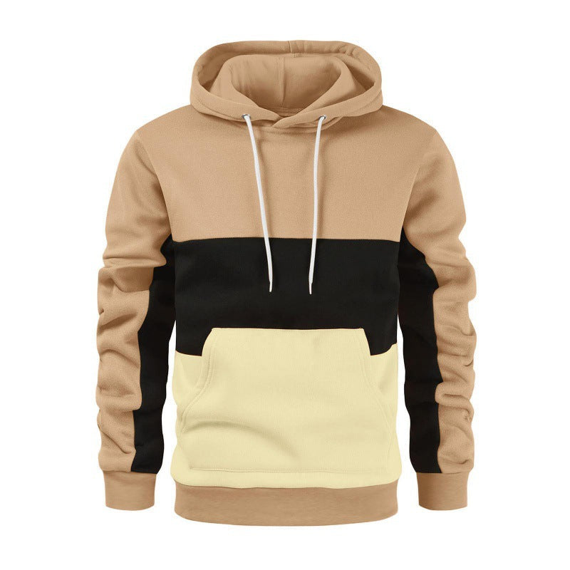 Herren sportlicher Kapuzenpullover mit kontrastierenden Farbblock-Design Berg-Feldt