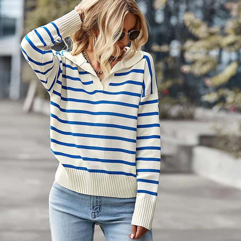 Berg-Feldt | Gestreifter Strickpullover aus Feinem Material