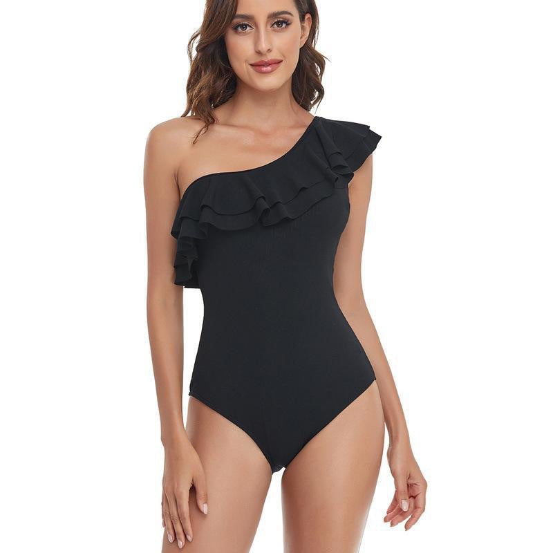 Maillot de bain femme Berg-Feldt avec volant sur un côté