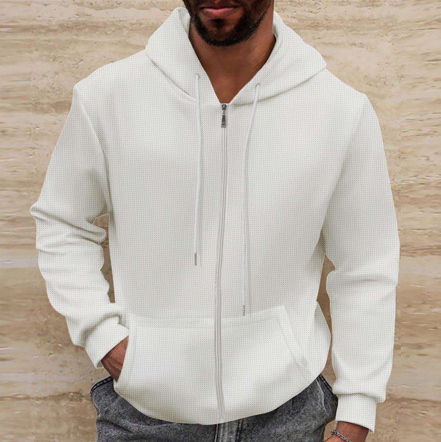 Veste à capuche pour hommes avec surface texturée et poches pratiques Berg-Feldt