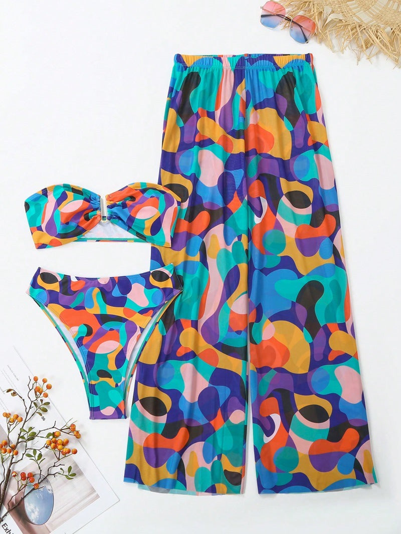 Ensemble bikini pour femme : jupe portefeuille et volants de berg-feldt
