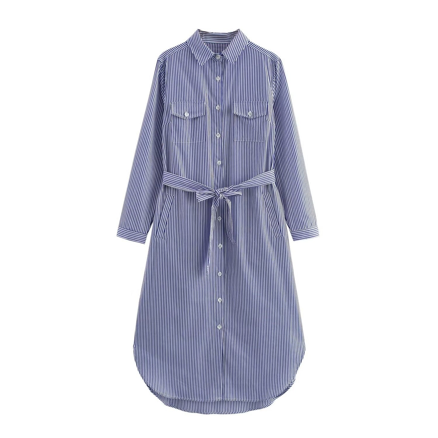Robe utilitaire boutonnée pour femme avec taille ajustable à cordon de serrage par berg-feldt