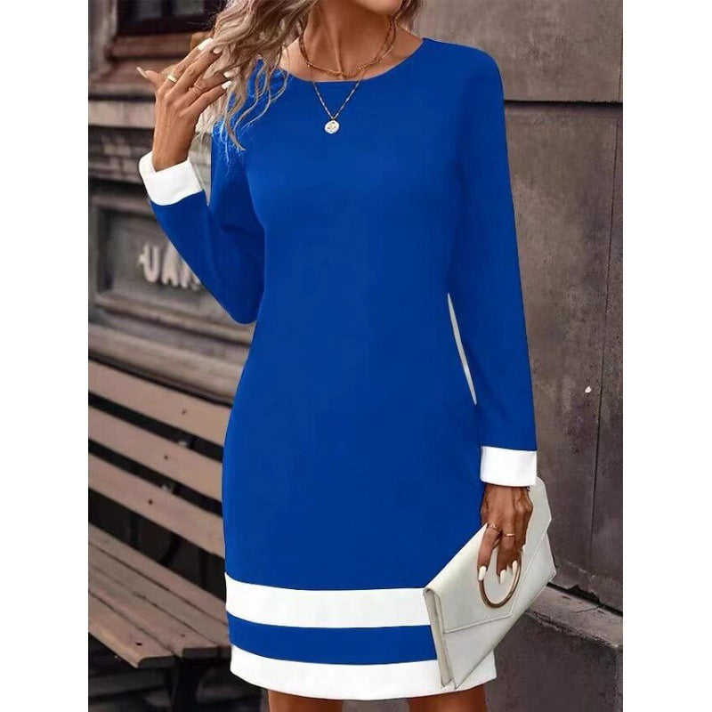 Robe élégante pour femme avec poignets et ourlet contrastants Berg-Feldt