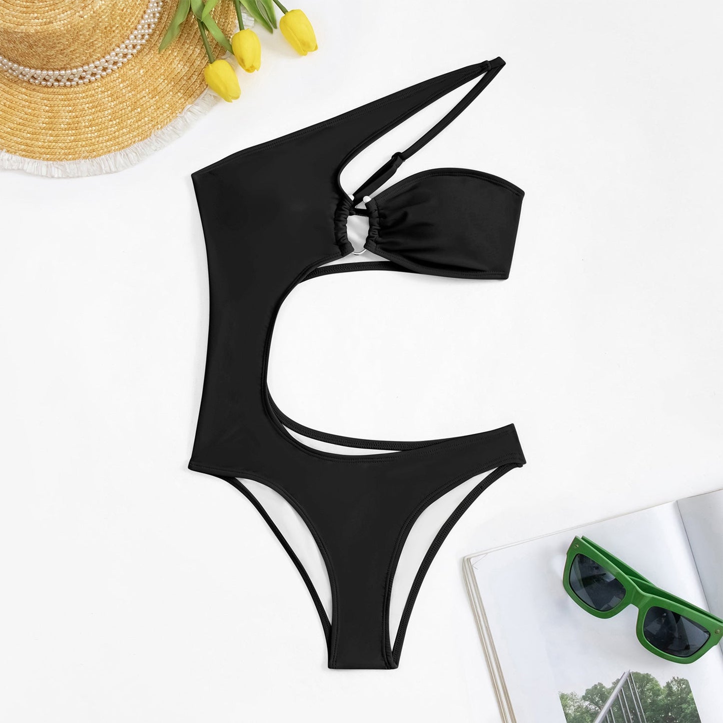 Berg-Feldt Monokini Femme Découpes et Coupe Haute