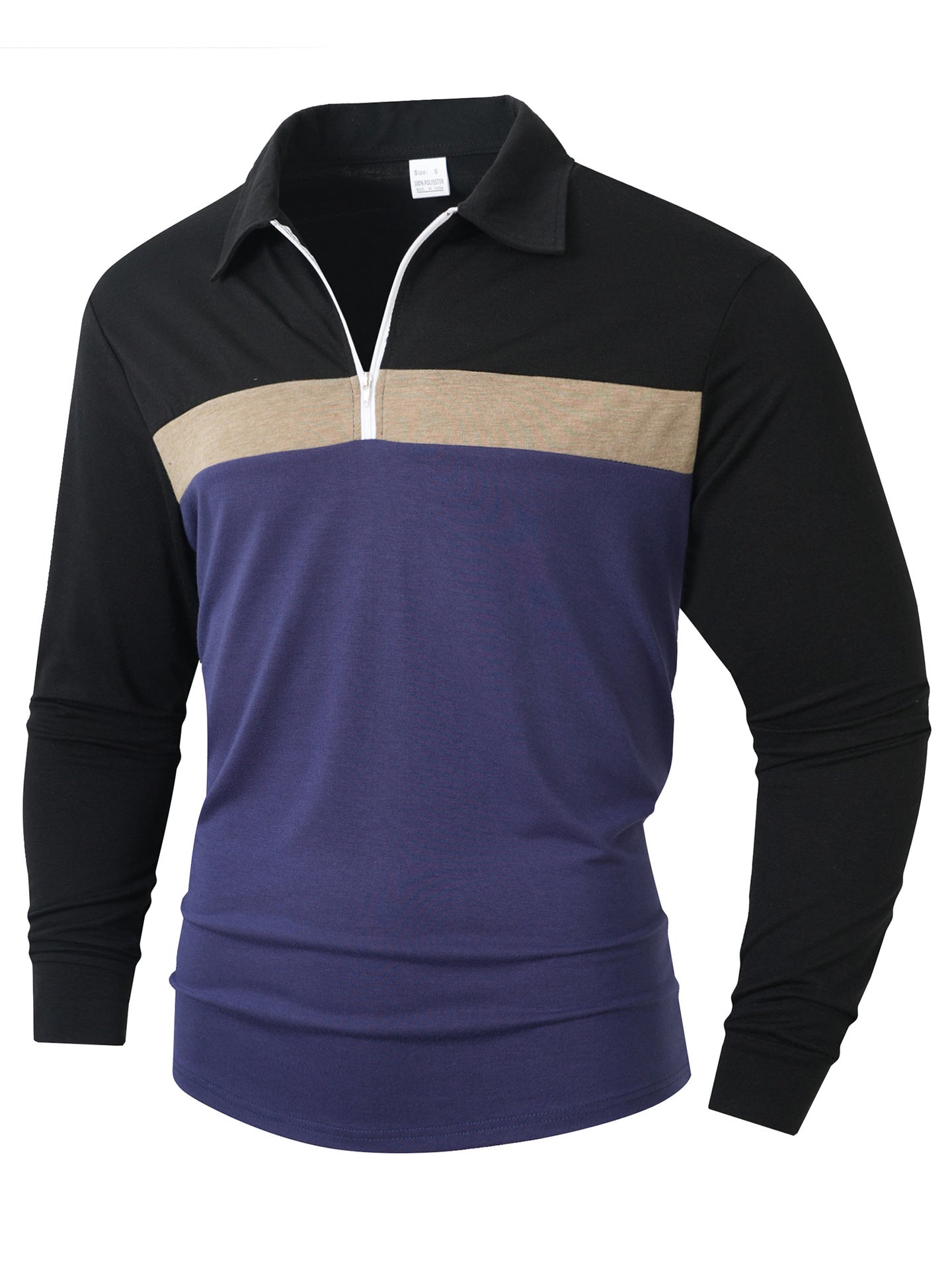 Herren Sportliches Langarmshirt mit Reißverschluss Berg-Feldt