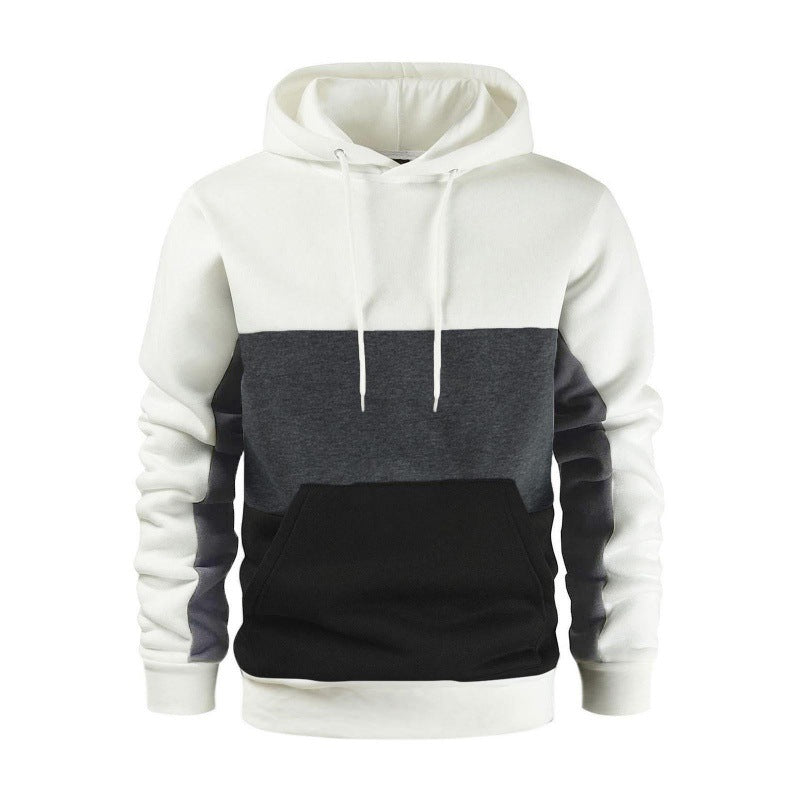 Herren sportlicher Kapuzenpullover mit kontrastierenden Farbblock-Design Berg-Feldt