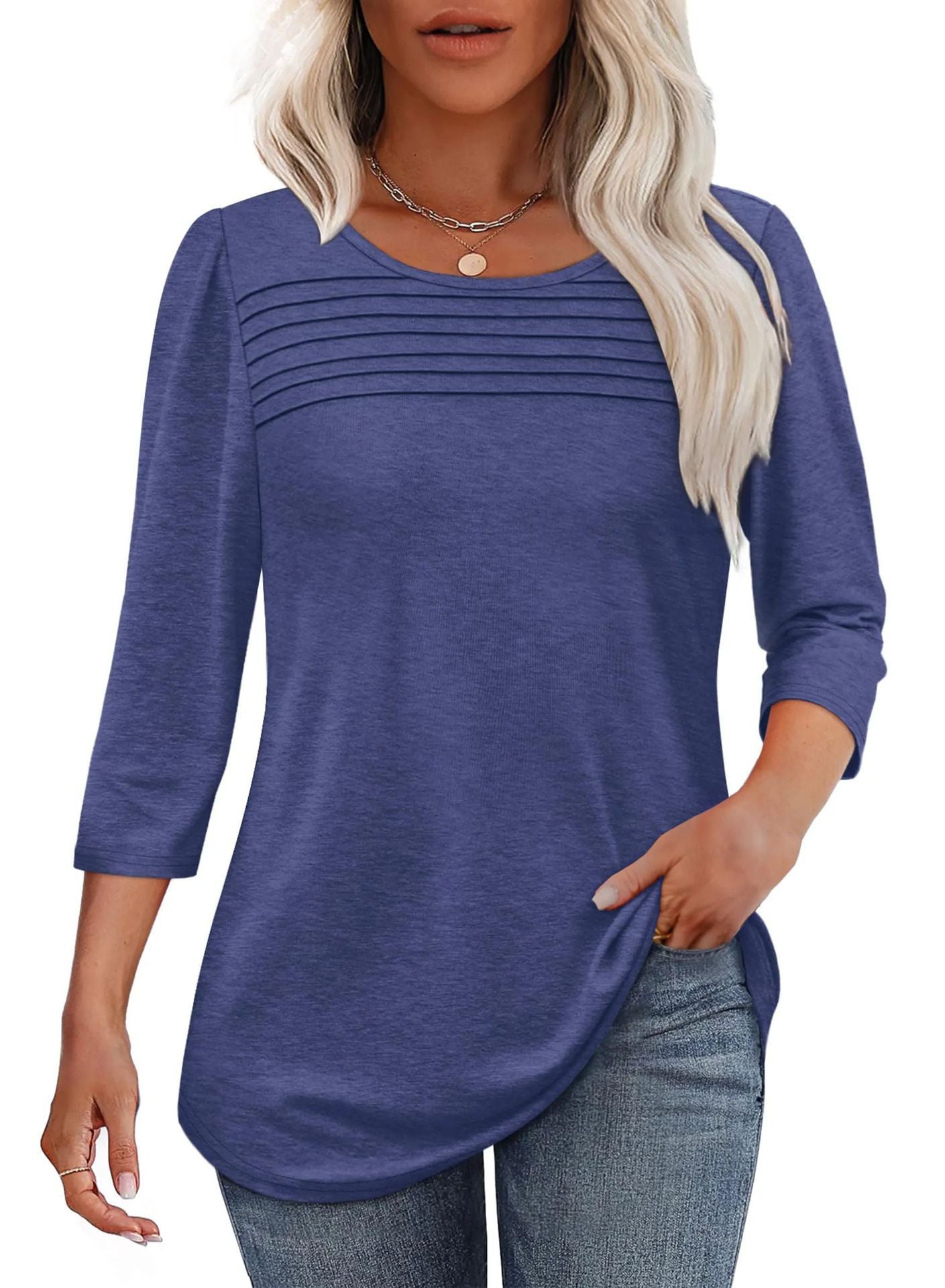 Langarmshirt für Damen mit dekorativen Pins von berg-feldt