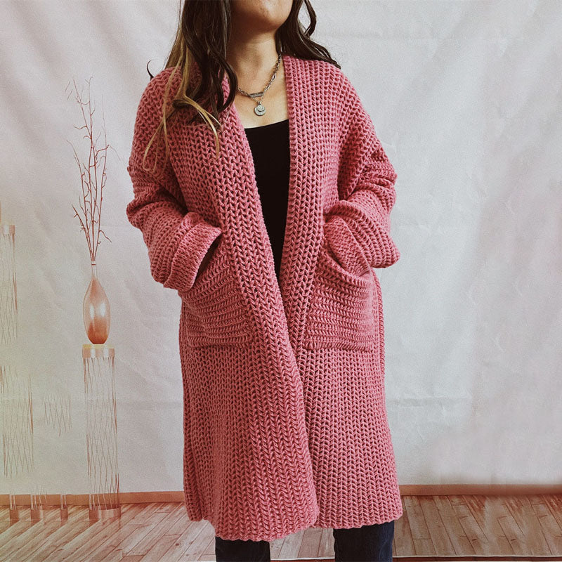 Berg-Feldt | Einfarbige Strickjacke