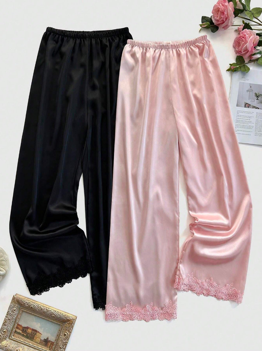Women's Satin Lace Trim Nightdress berg-feldt