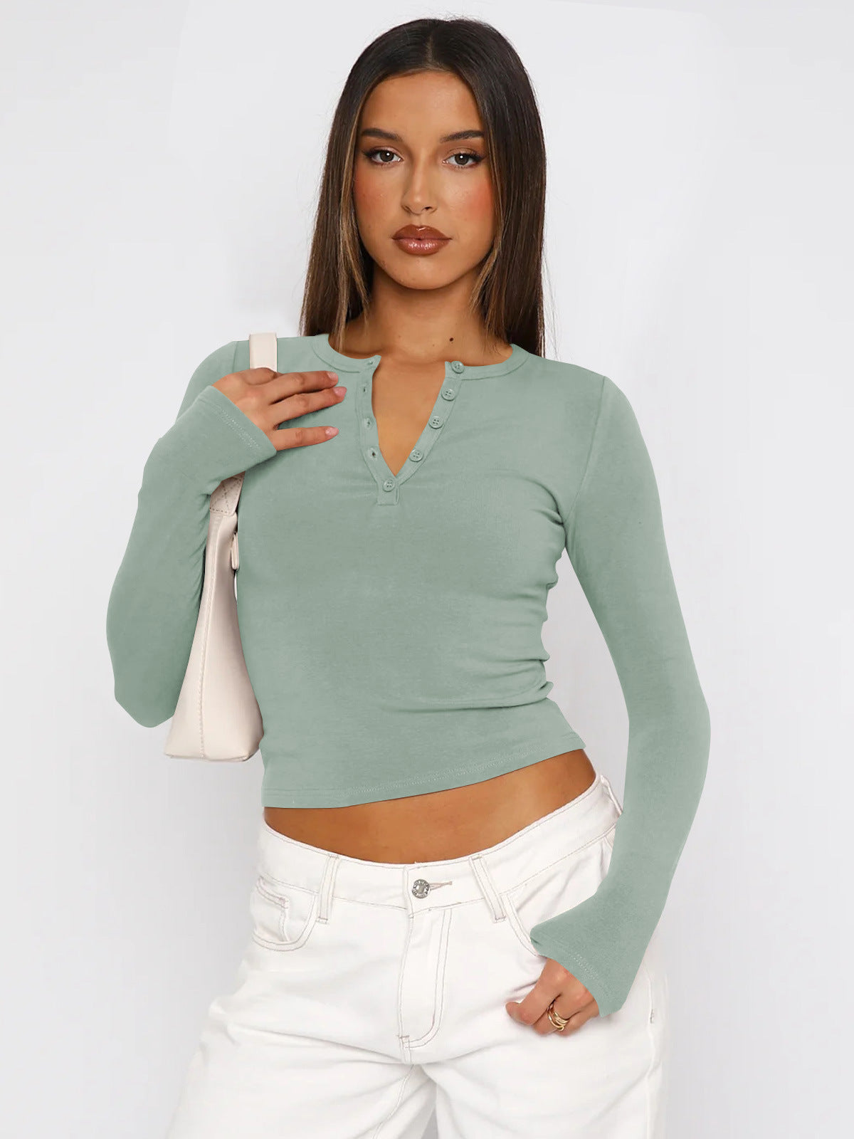 Basic Langarmshirt Damen von berg-feldt