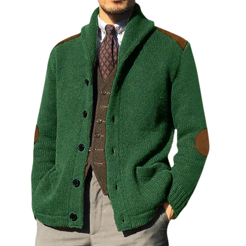 Herren Strickjacke mit klassischem Schalkragen und eleganten details Berg-Feldt