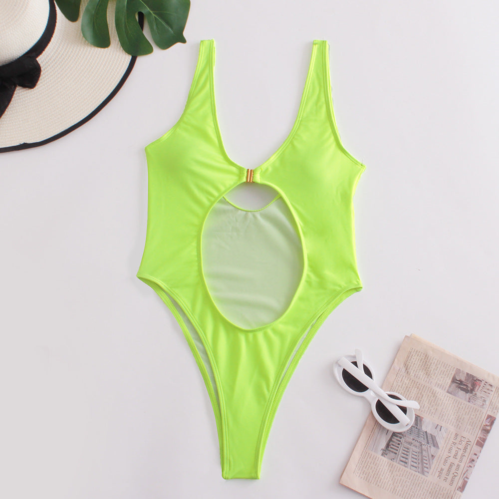 Maillot de bain femme découpé avec col en V profond berg-feldt