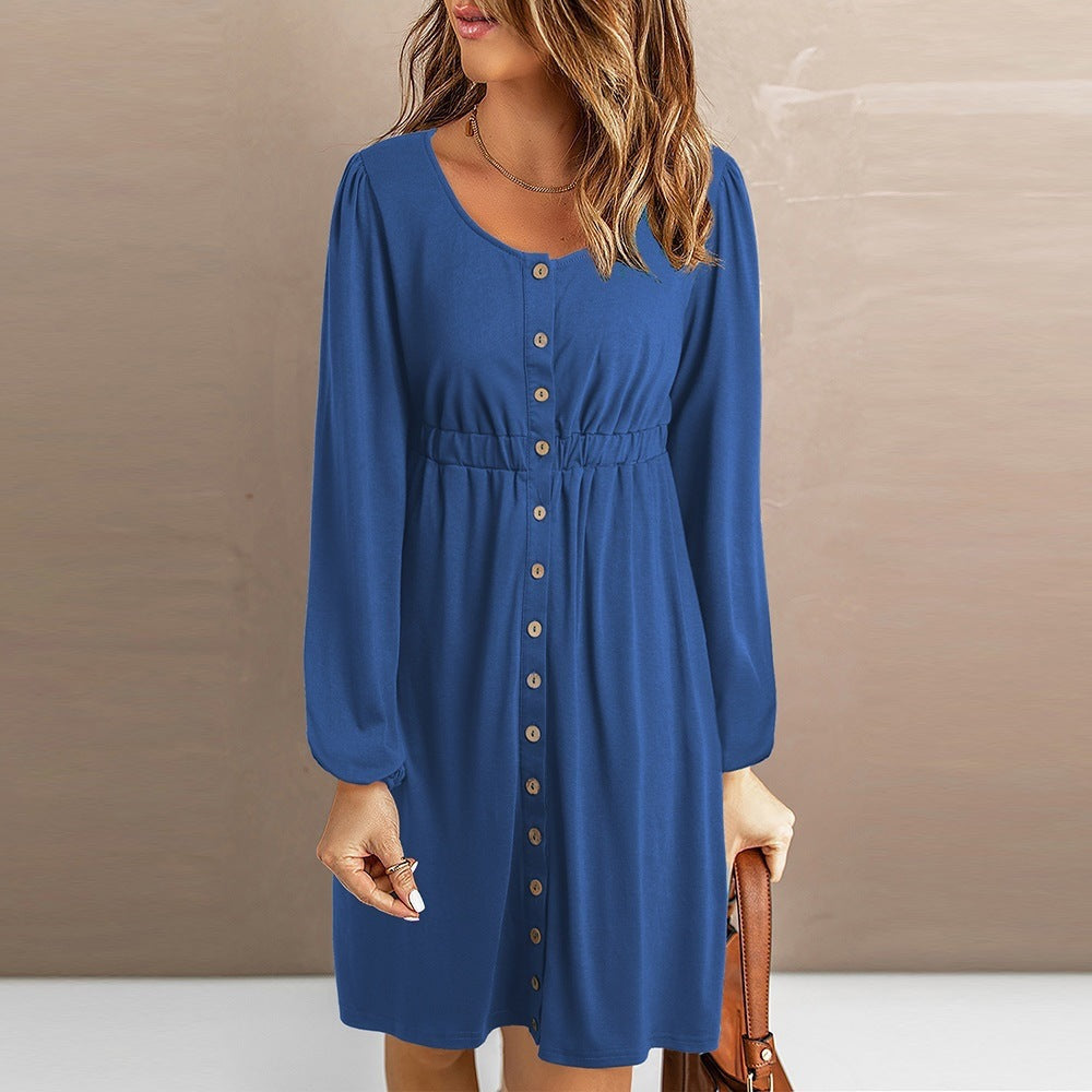 Robe chemisier évasée Berg-Feldt pour femme avec élastique