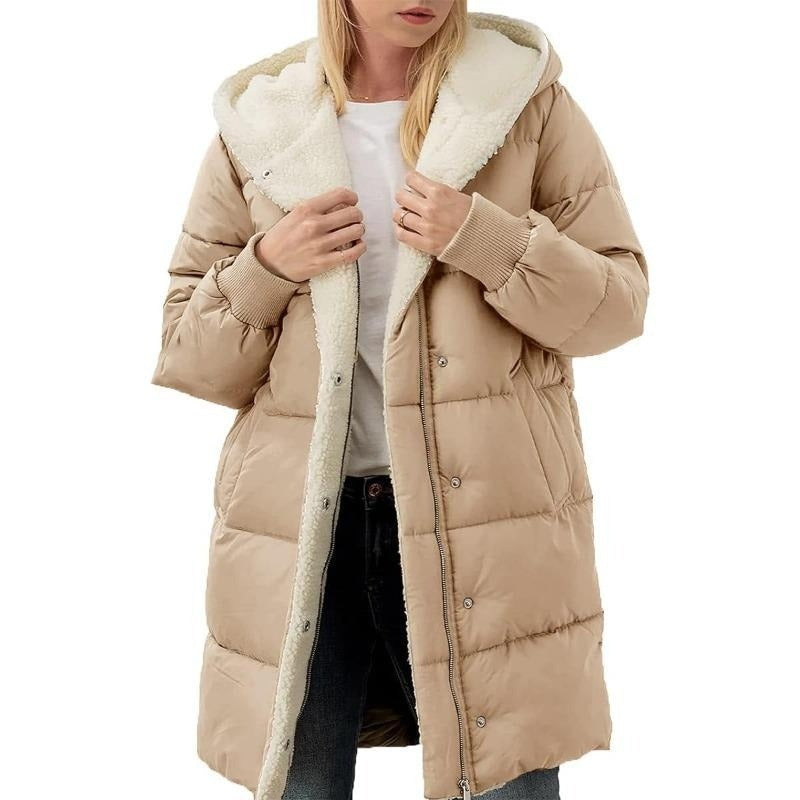 Berg-Feldt | Manteau d'hiver réversible en coton à capuche pour femme