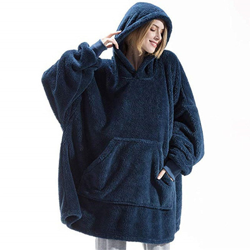 Sweat à capuche oversize en polaire pour femme avec poche kangourou et capuche Berg-Feldt