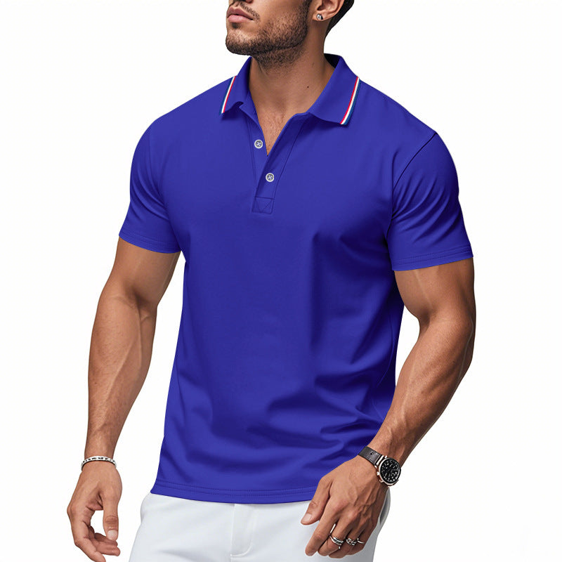 Polo pour homme avec col moderne et technologie de gestion de l'humidité Berg-Feldt