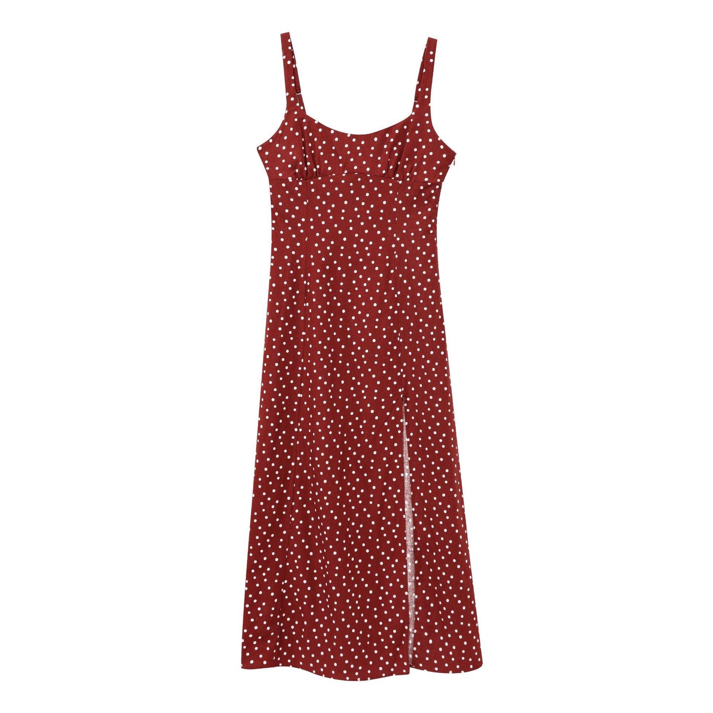 Maxikleid mit Polka Dots, Seitenschlitz von berg-feldt