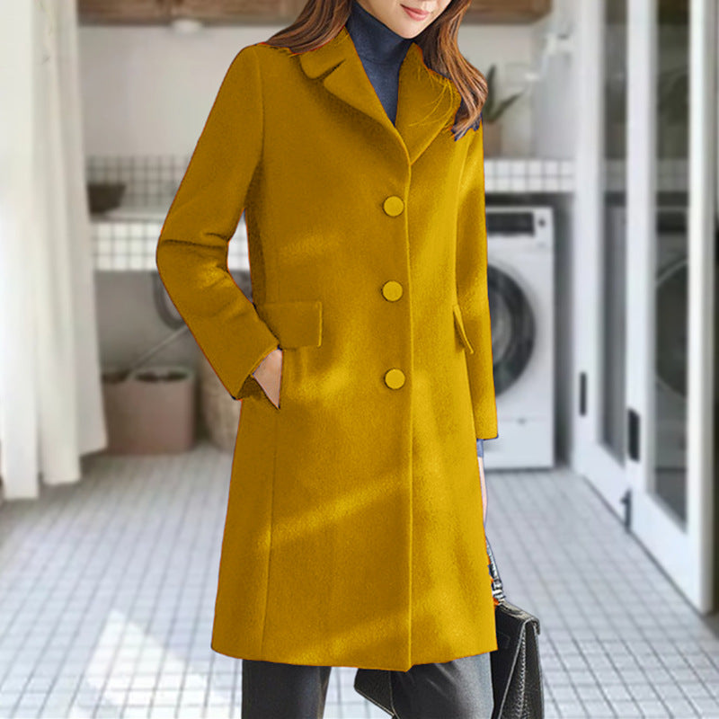 Manteau classique en laine Berg-Feldt pour femmes