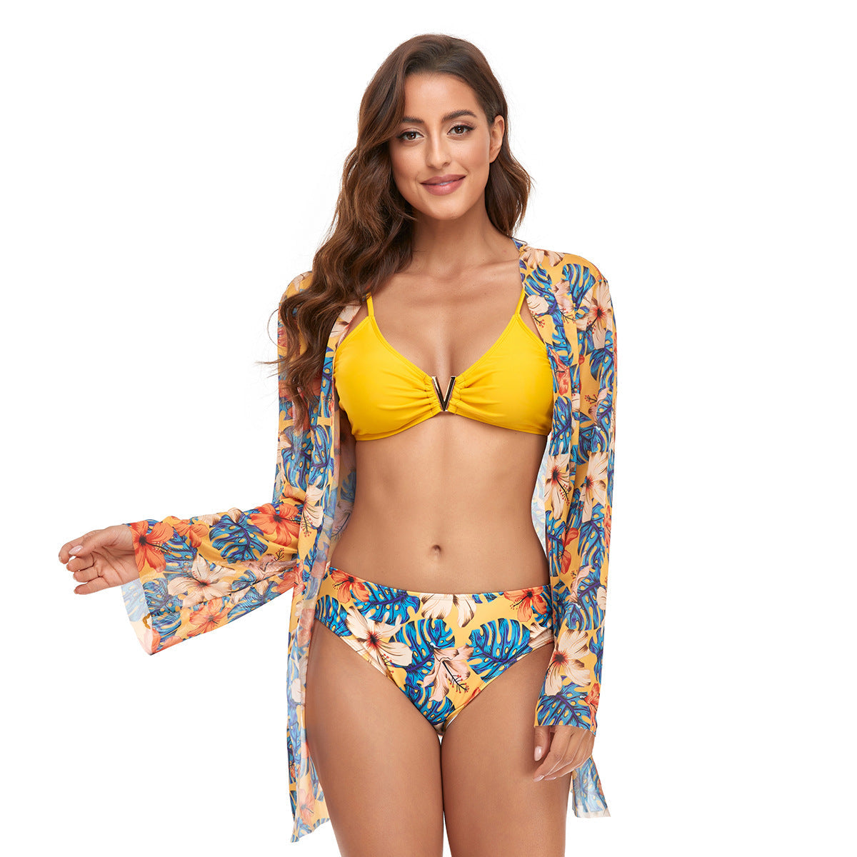 Bikini avec kimono floral par berg-feldt