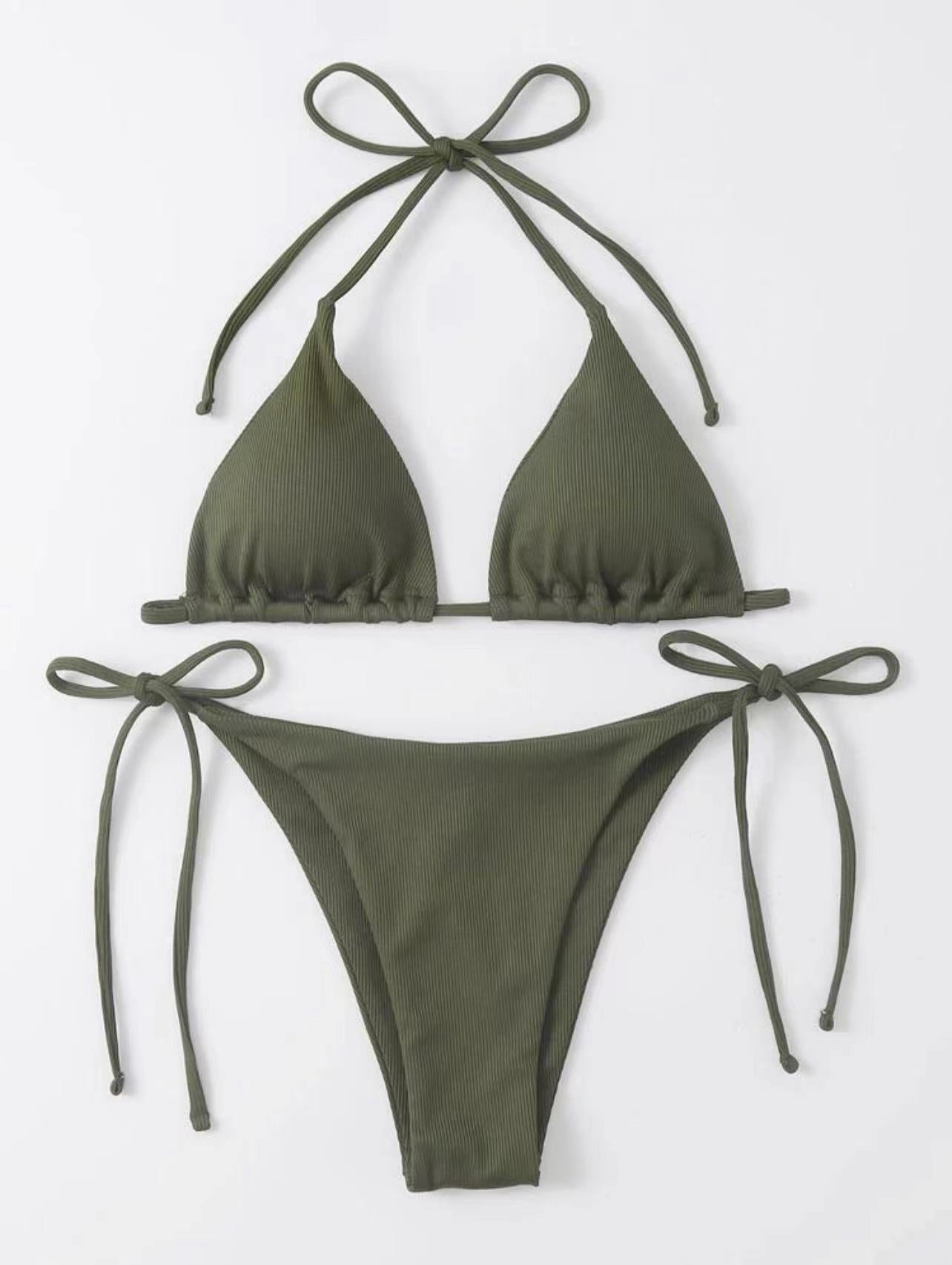 Ensemble de bikini pour femme Berg-Feldt : coupe triangle, bretelles réglables, évacue l'humidité
