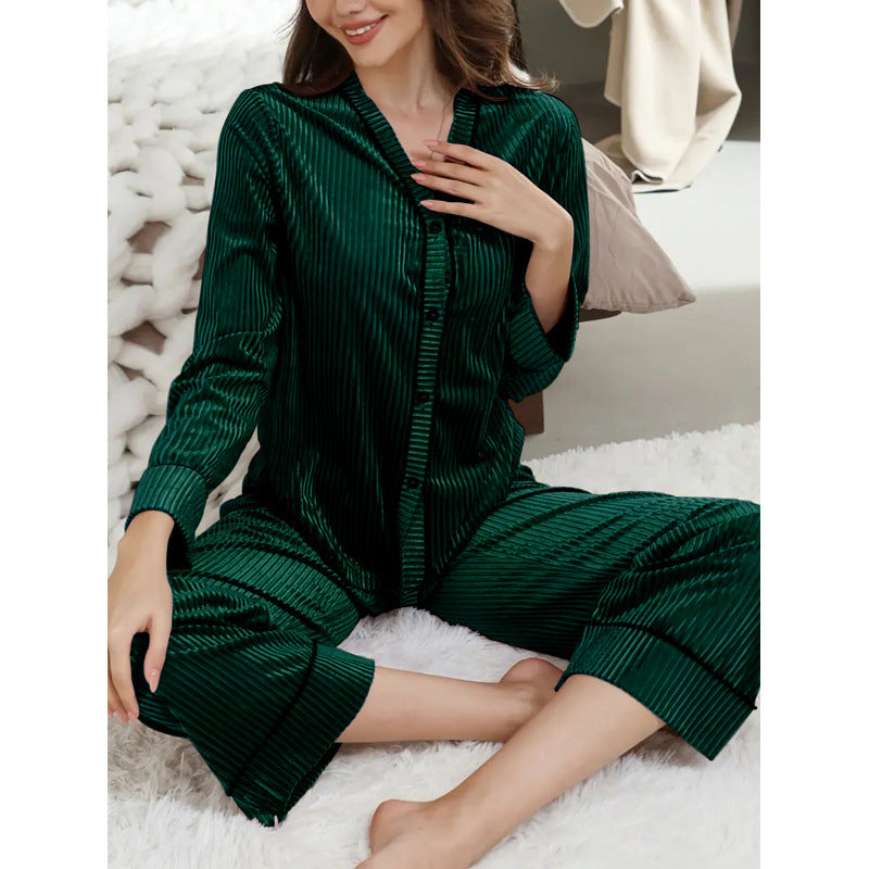 Ensemble de pyjama de luxe en velours par berg-feldt avec taille ajustable