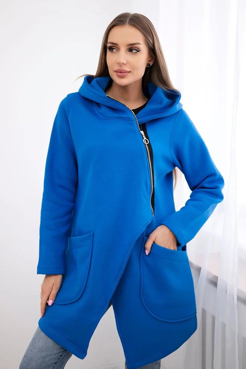 Berg-Feldt | Sweat à capuche zippé en polaire mi-longue