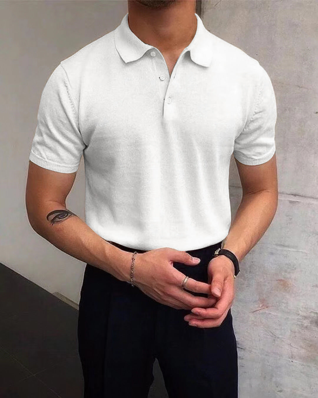 Herren Polo-Shirt aus atmungsaktiver Baumwolle mit elegantem Kragen Berg-Feldt