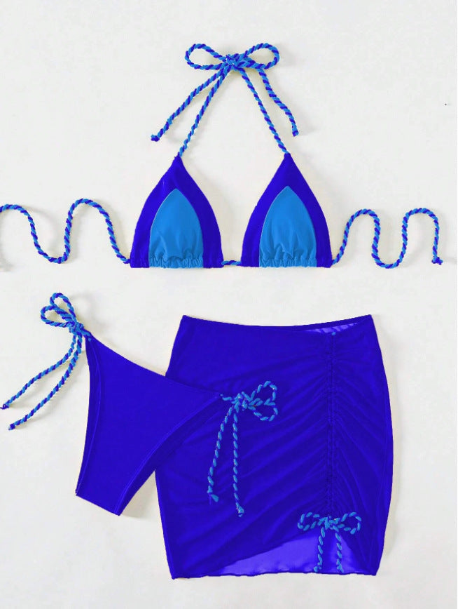 Haut de bikini triangle et jupe volantée Berg-Feldt pour femme