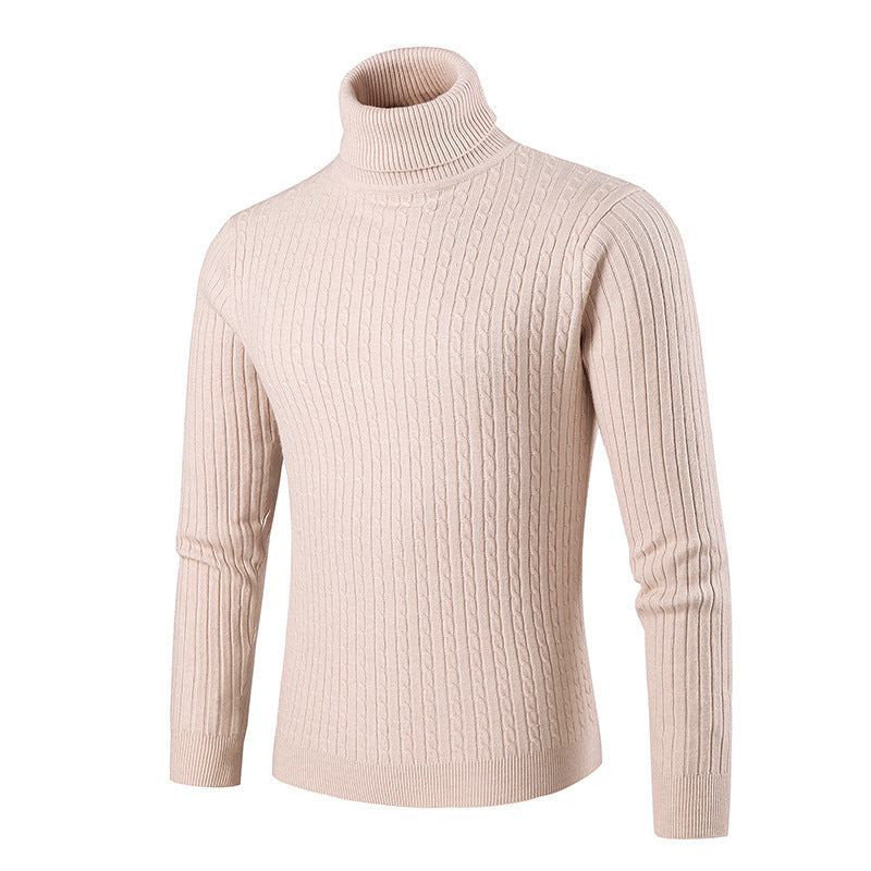 Herren modischer Rollkragenpullover aus strukturiertem Strick Berg-Feldt