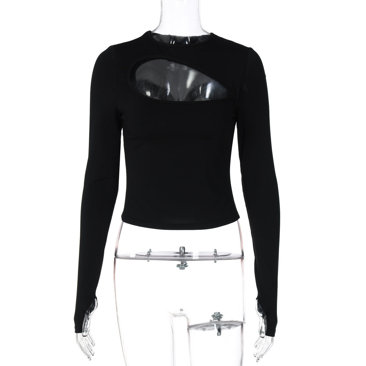 Elegantes Damen-Langarm-Oberteil mit besonderem Ausschnitt und Ärmeldetails von berg-feldt