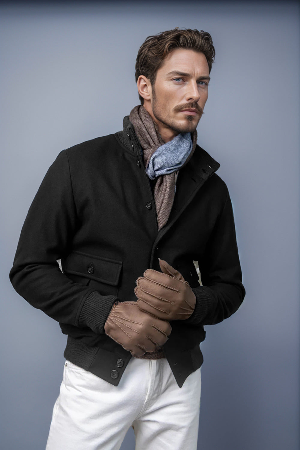 Herren modische Utility-Jacke mit praktischen Taschen Berg-Feldt 1760428331
