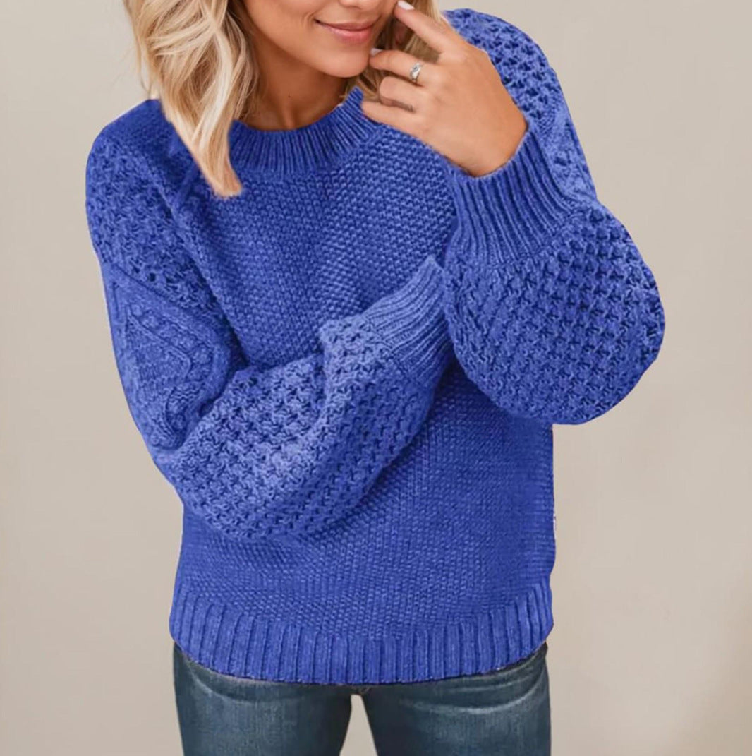 Pull en maille douillet pour femme avec manches texturées Berg-Feldt