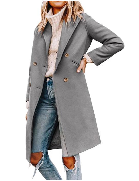 Manteau femme élégant et décontracté à double boutonnage Berg-Feldt