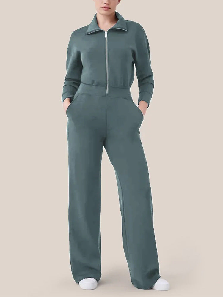 Combinaison de détente luxueuse pour femme avec col montant élégant et fermeture éclair pratique Berg-Feldt