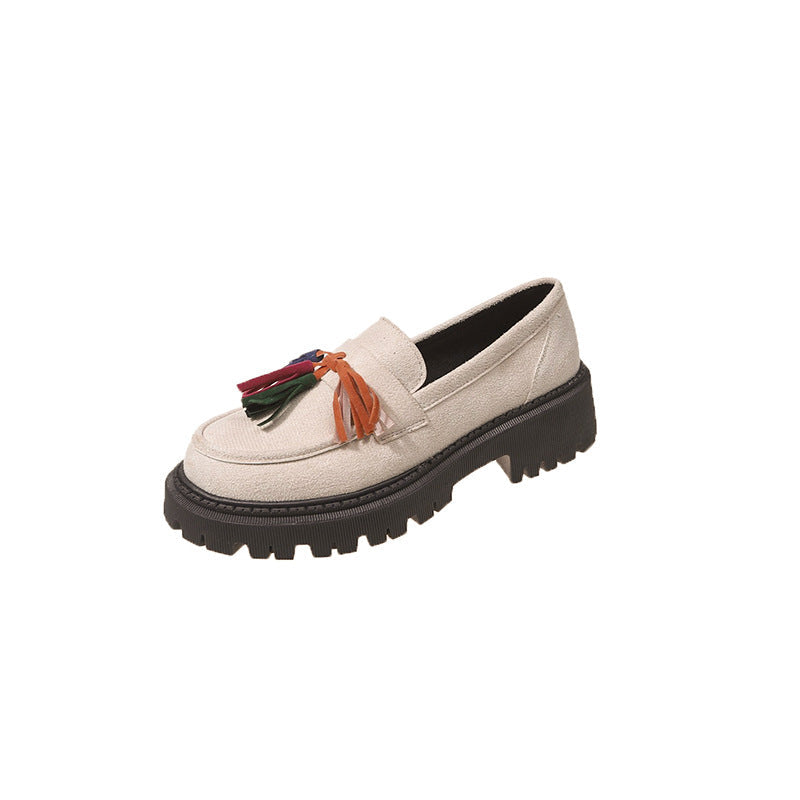 Mocassins à franges pour femme avec semelle en caoutchouc robuste par berg-feldt