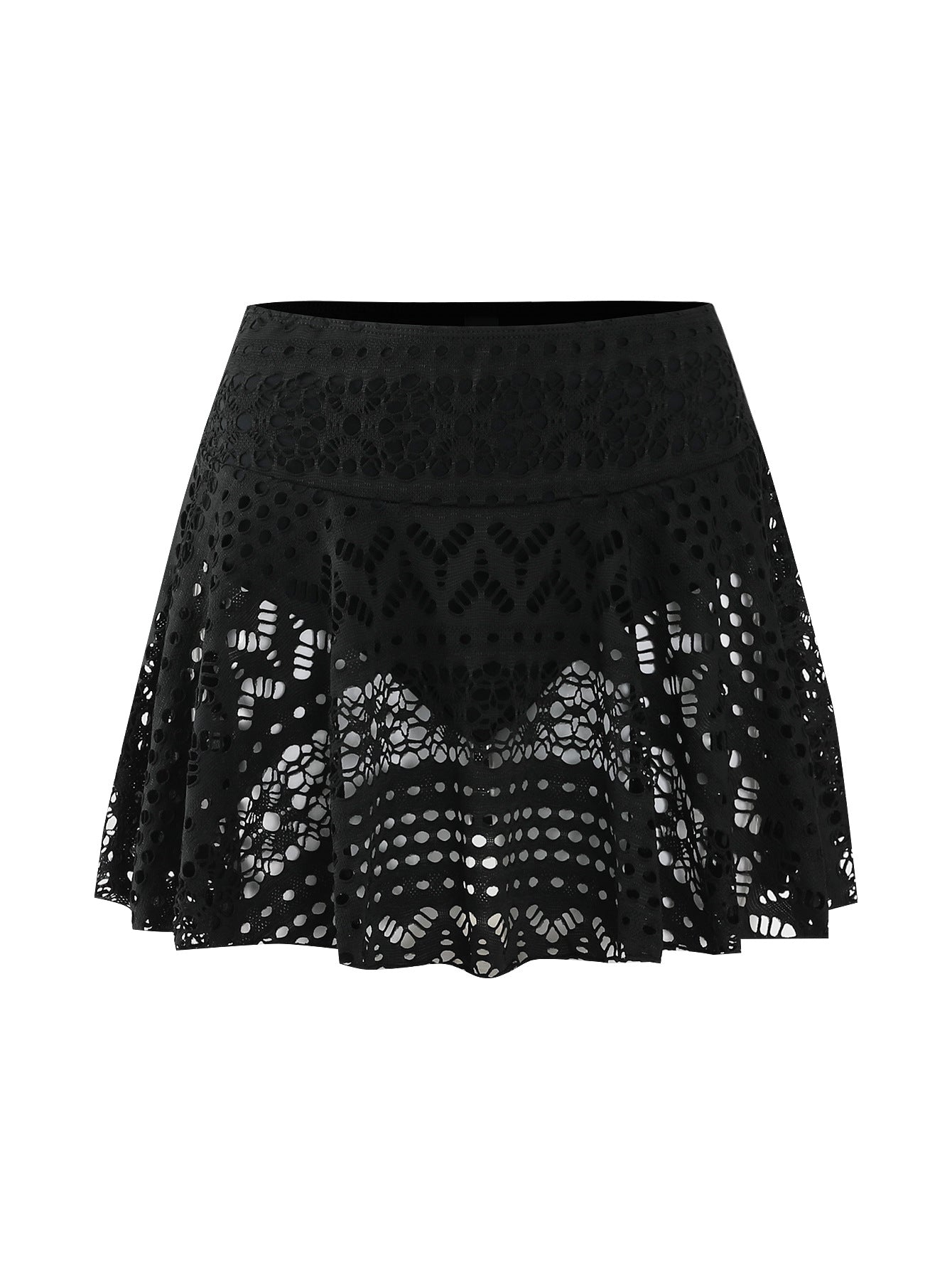 Jupe femme avec motif ajouré aéré et taille élastique de berg-feldt