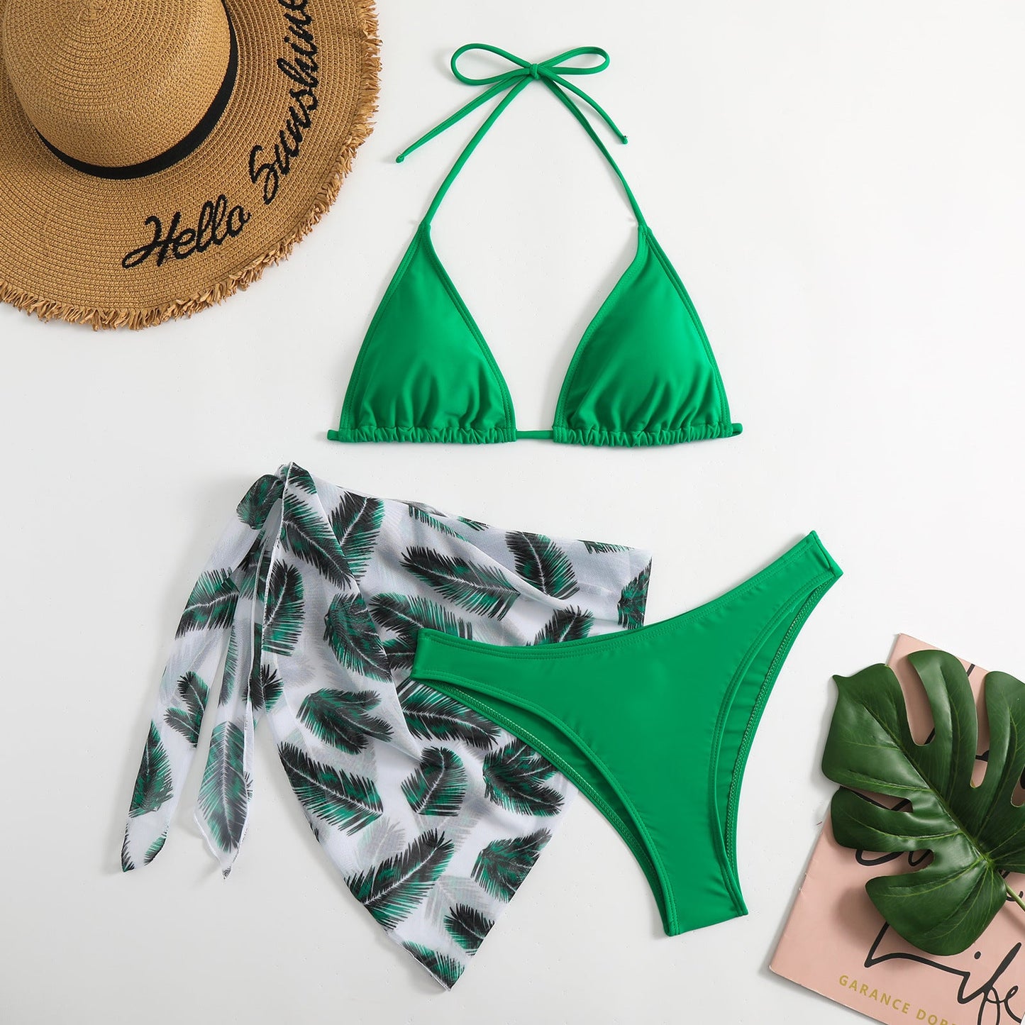 Ensemble bikini avec paréo transparent berg-feldt pour femme