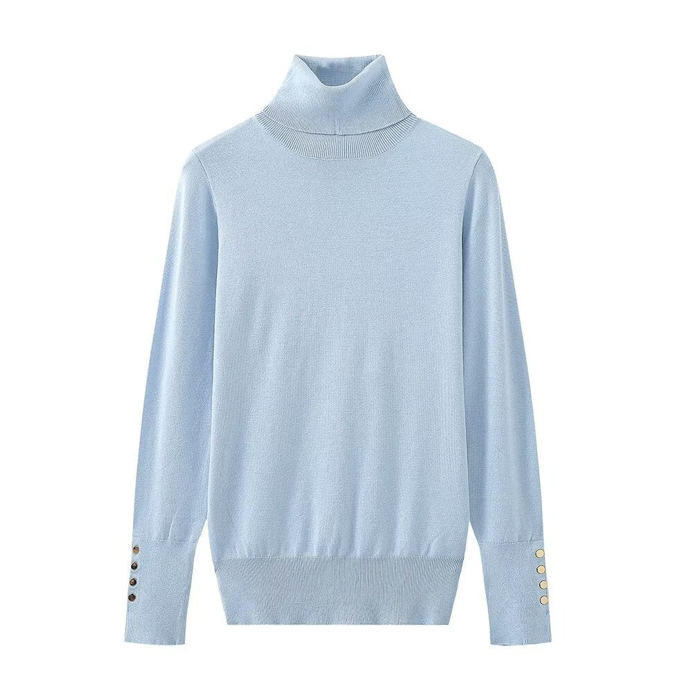 Pull col roulé boutonnée femme Berg-feldt