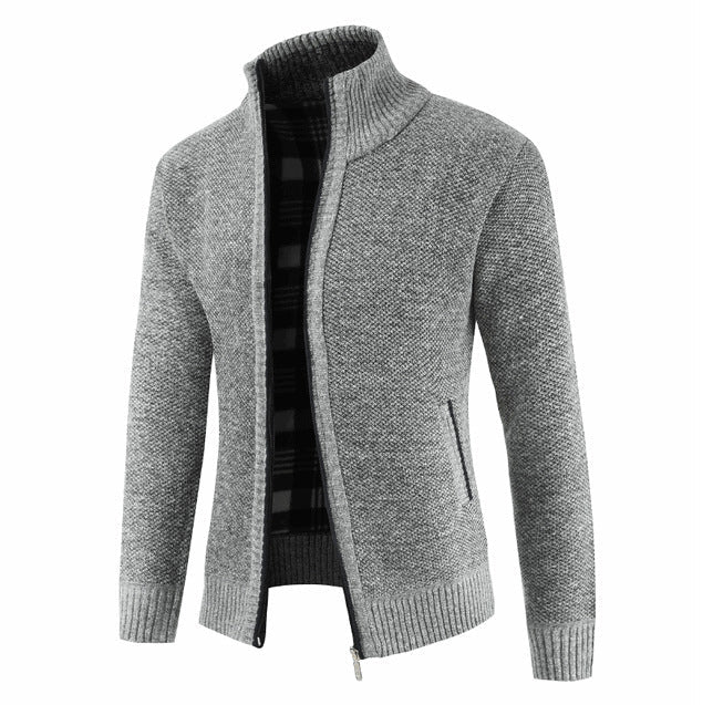Cardigan homme à col montant et poches latérales Berg-Feldt