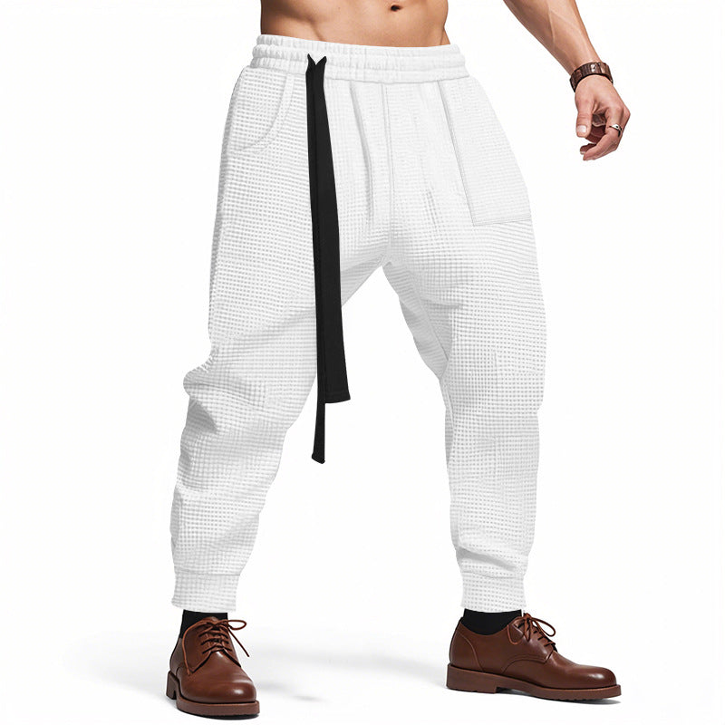 Herren lässige Struktur-Sweatpants mit verstellbarem Kordelzug Berg-Feldt