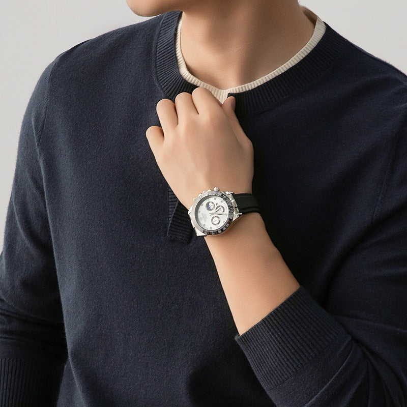 Bracelet de montre pour hommes au design sportif avec aiguille multifonction Berg-Feldt