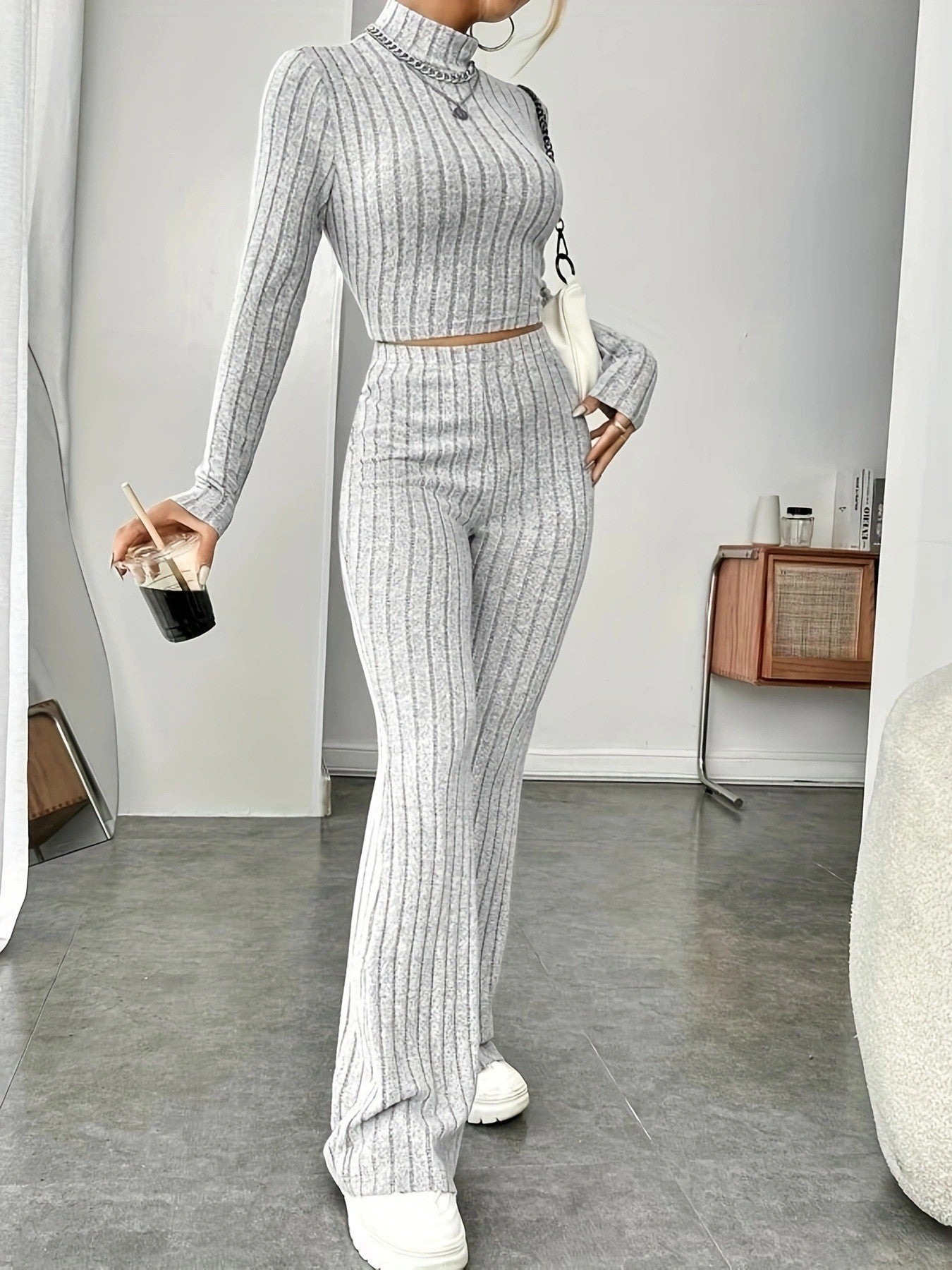 Ensemble caraco et pantalon palazzo Berg-Feldt pour femme