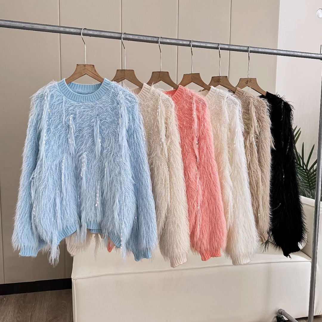 Damen Pull tricoté douillet avec détails uniques Berg-Feldt