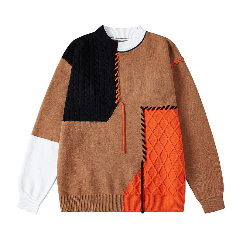 Damenpullunder mit motif patchwork, création unique, détails originaux Berg-Feldt