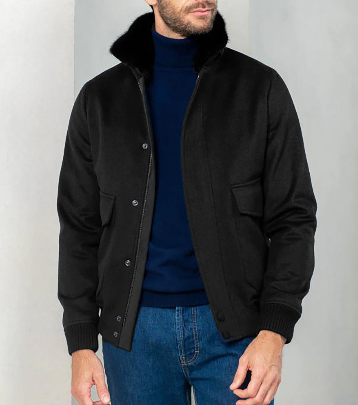 Veste de mi-saison élégante pour homme avec col souple et poches pratiques Berg-Feldt