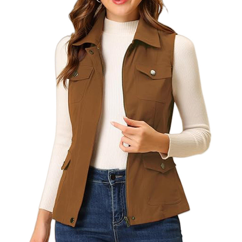 Gilet de camping fonctionnel pour femme avec poches et fermeture éclair Berg-Feldt