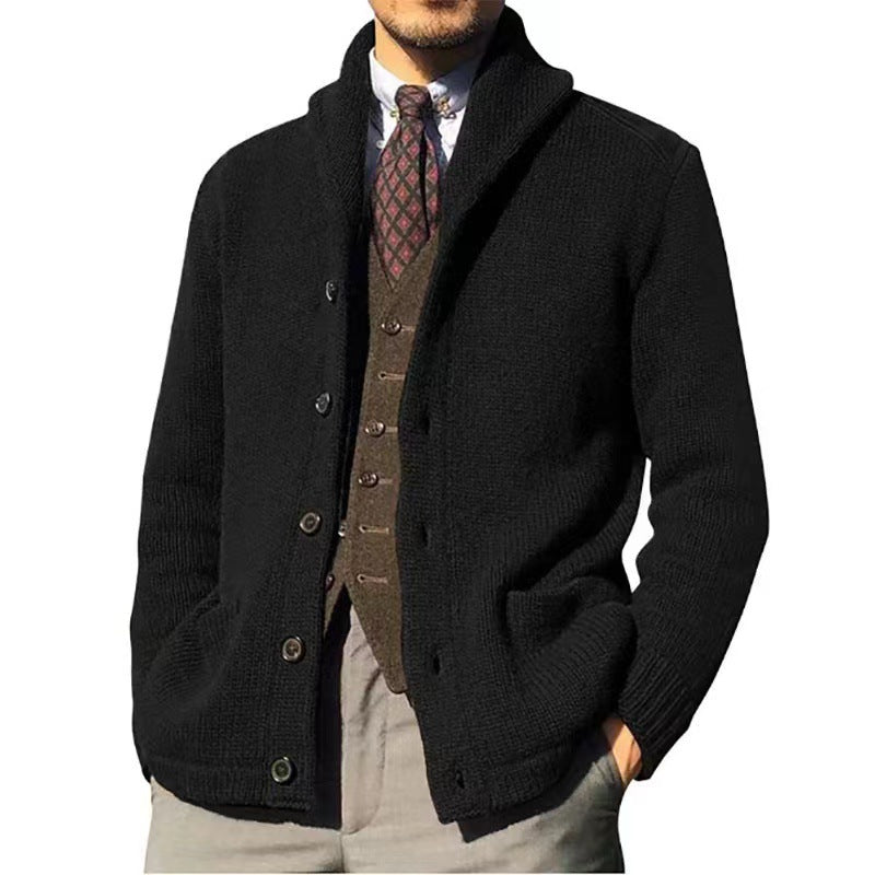 Herren Strickjacke im modernen Casual-Stil mit Schalkragen Berg-Feldt