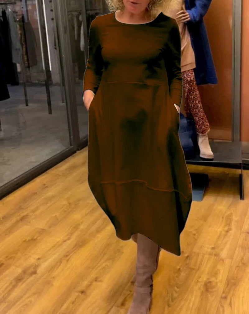 Robe asymétrique élégante pour femme avec poches par berg-feldt